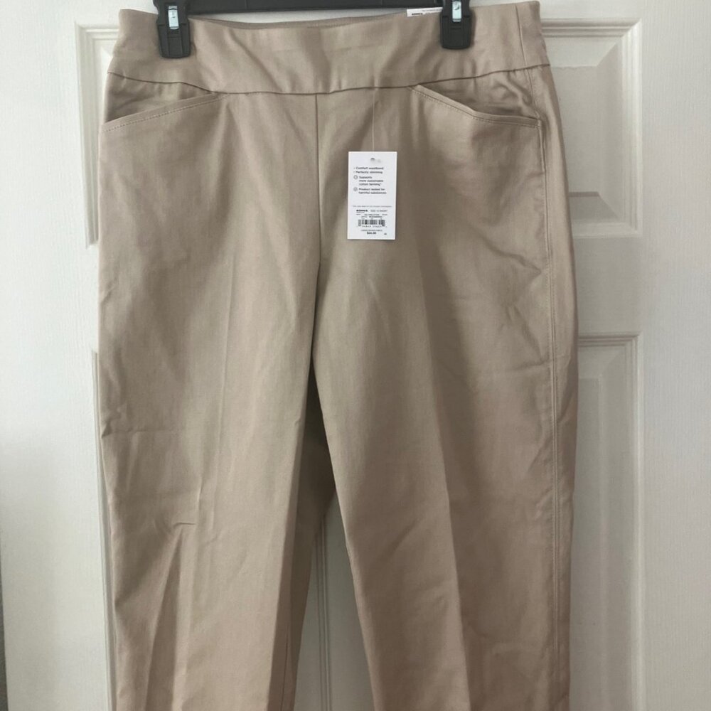 Croft & Barrow Straight Mid-Rise Brand-New Women's Pants
